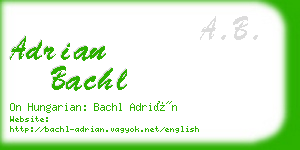 adrian bachl business card